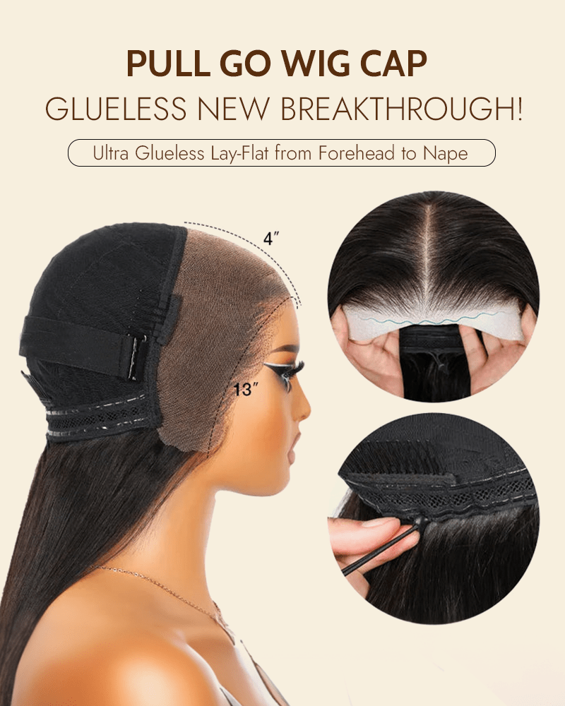 13x4 pull go wig cap_detail