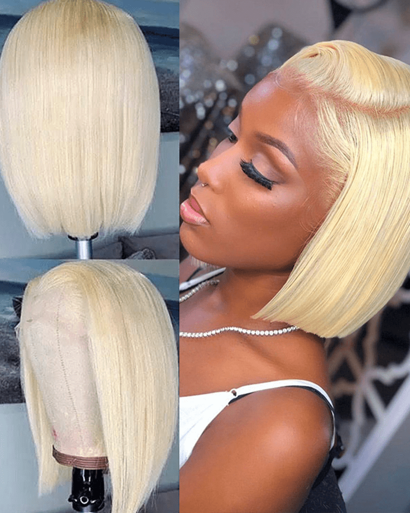 613 Blonde Bob Wig_model