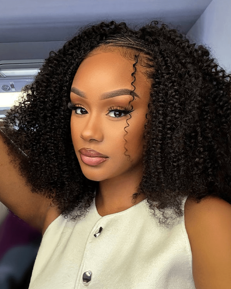 Afro Kinky Curly Crochet Hair_model