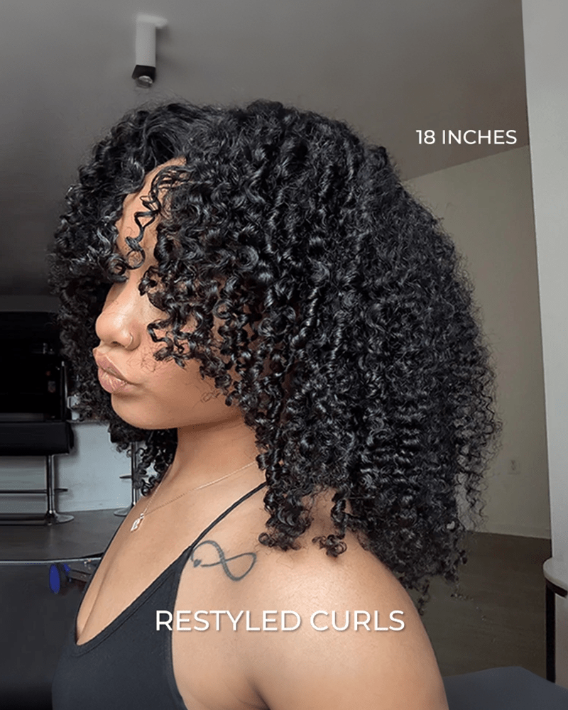 Pre Styled Curly Short Bob_model