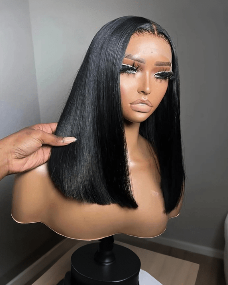 Glueless Pre Styled Silky Straight Short Bob_product
