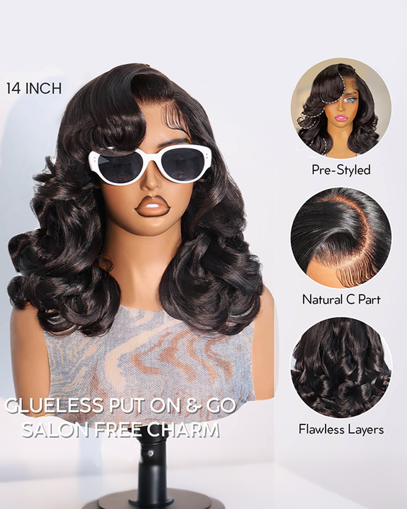 pre styled loose wave bob_detail