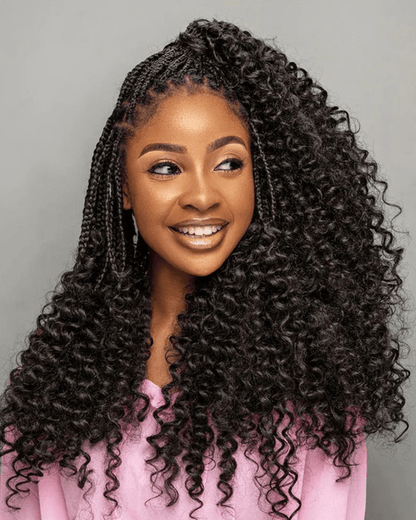 Water Wave Crochet Human Hair_model