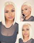 613 Blonde Bob Wig_model