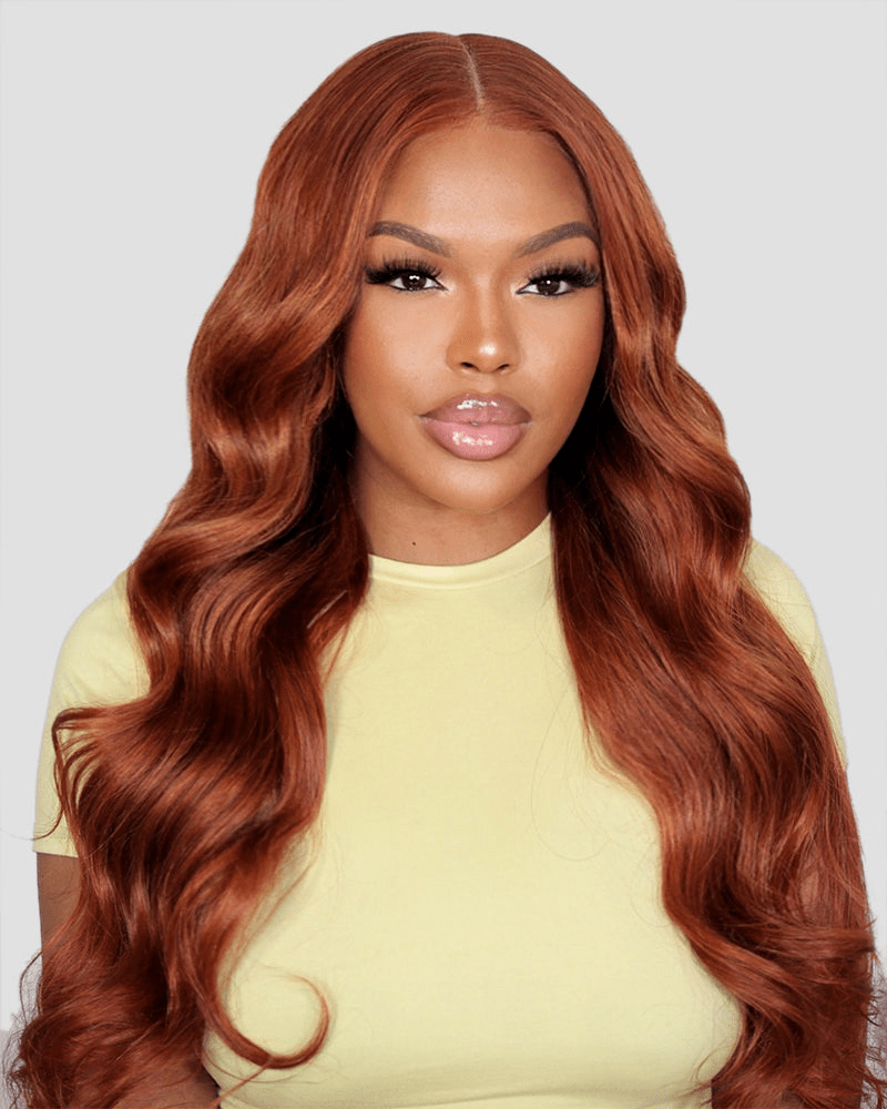 Ginger Orange Body Wave 7x6/13x6 Glueless Human Hair Lace Wig
