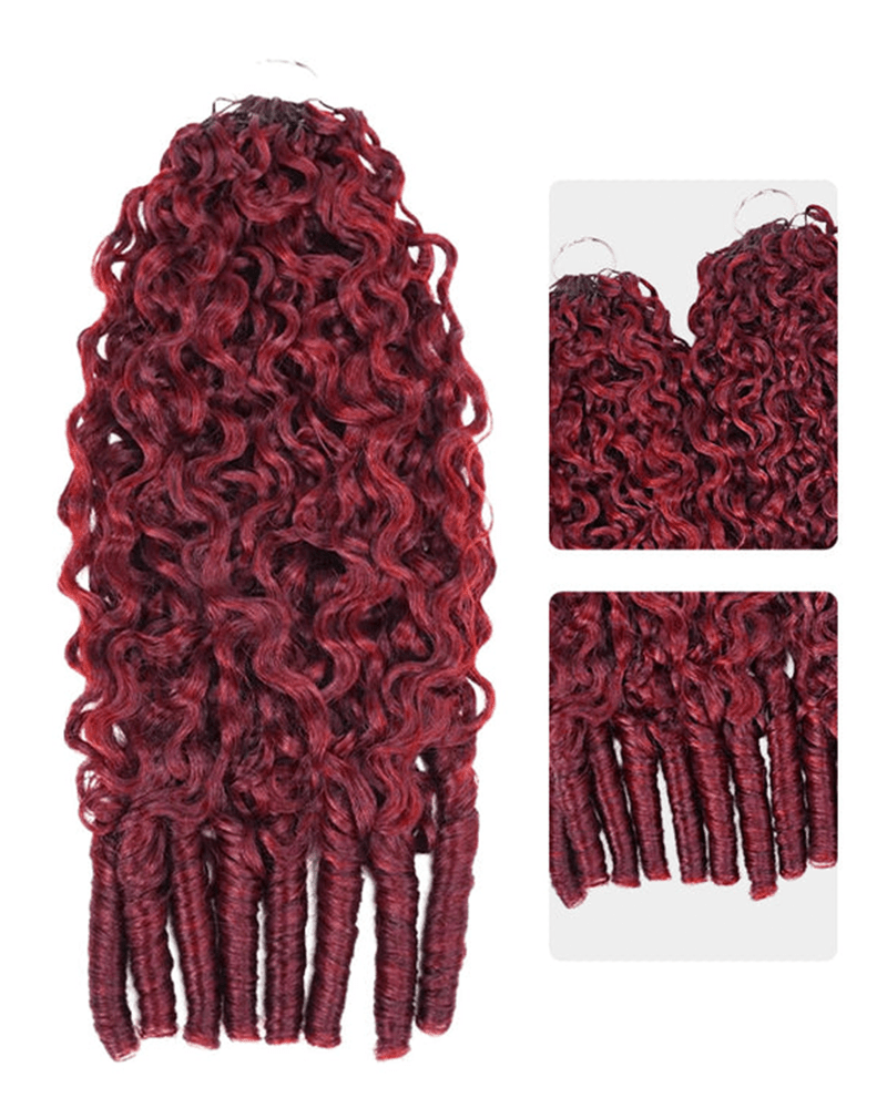 99J Burgundy Color Burmese Curly_product