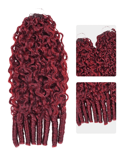 99J Burgundy Color Burmese Curly_product