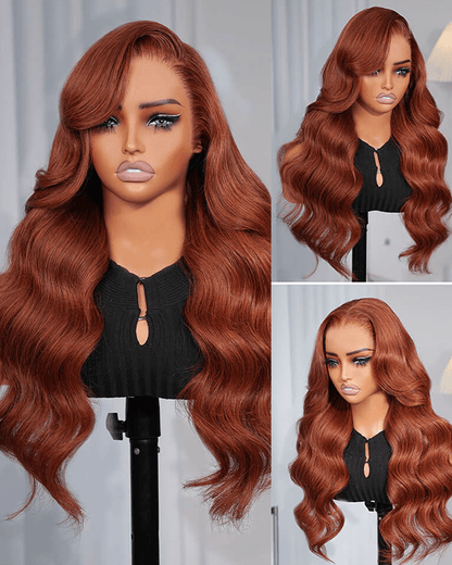 Ginger Orange Body Wave 7x6/13x6 Glueless Human Hair Lace Wig