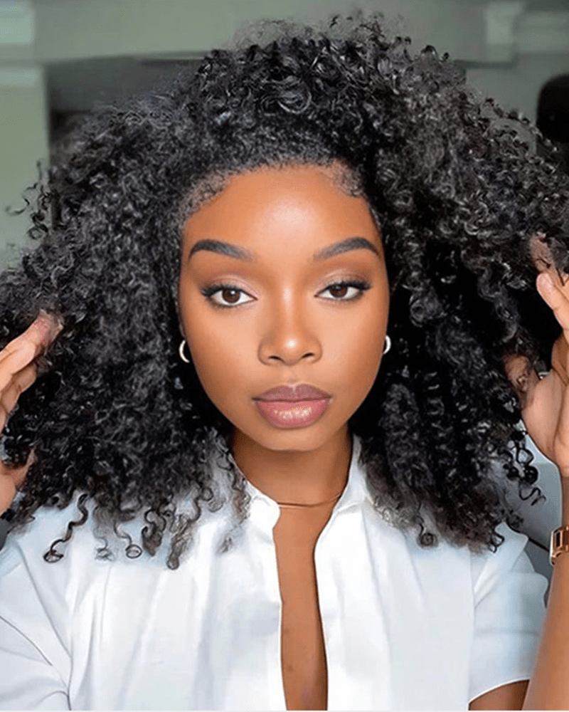 Pre Styled Curly Short Bob_model