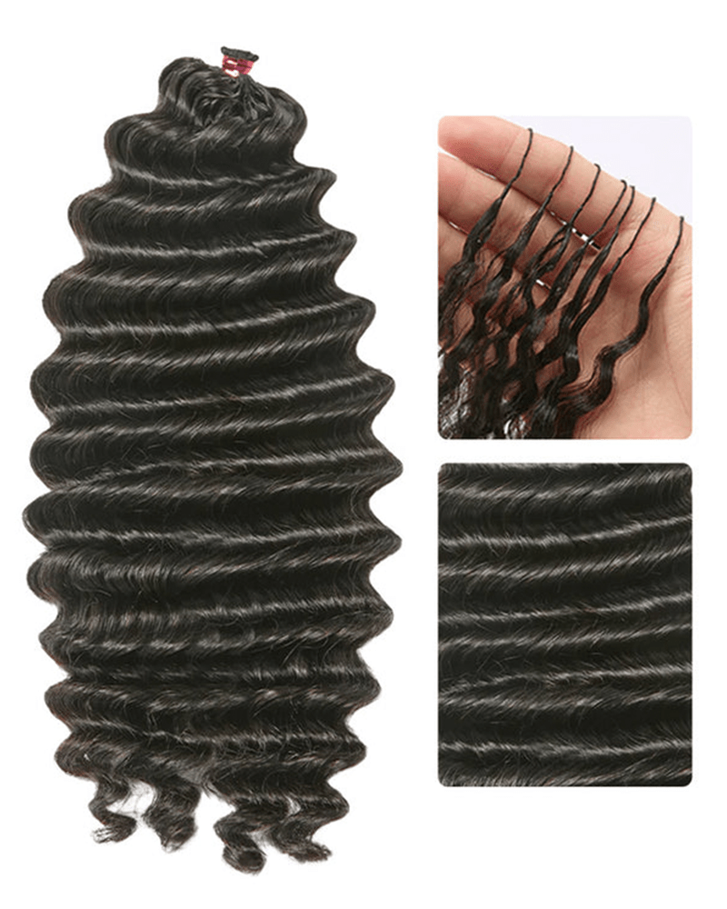 Deep Wave Crochet Human Hair_product
