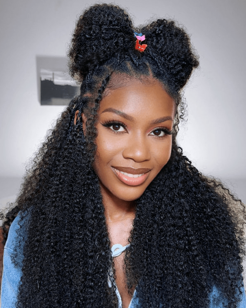 Afro Kinky Curly Crochet Hair_model