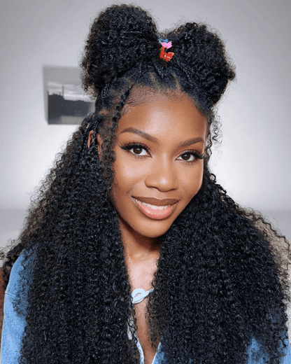 Afro Kinky Curly Crochet Hair_model