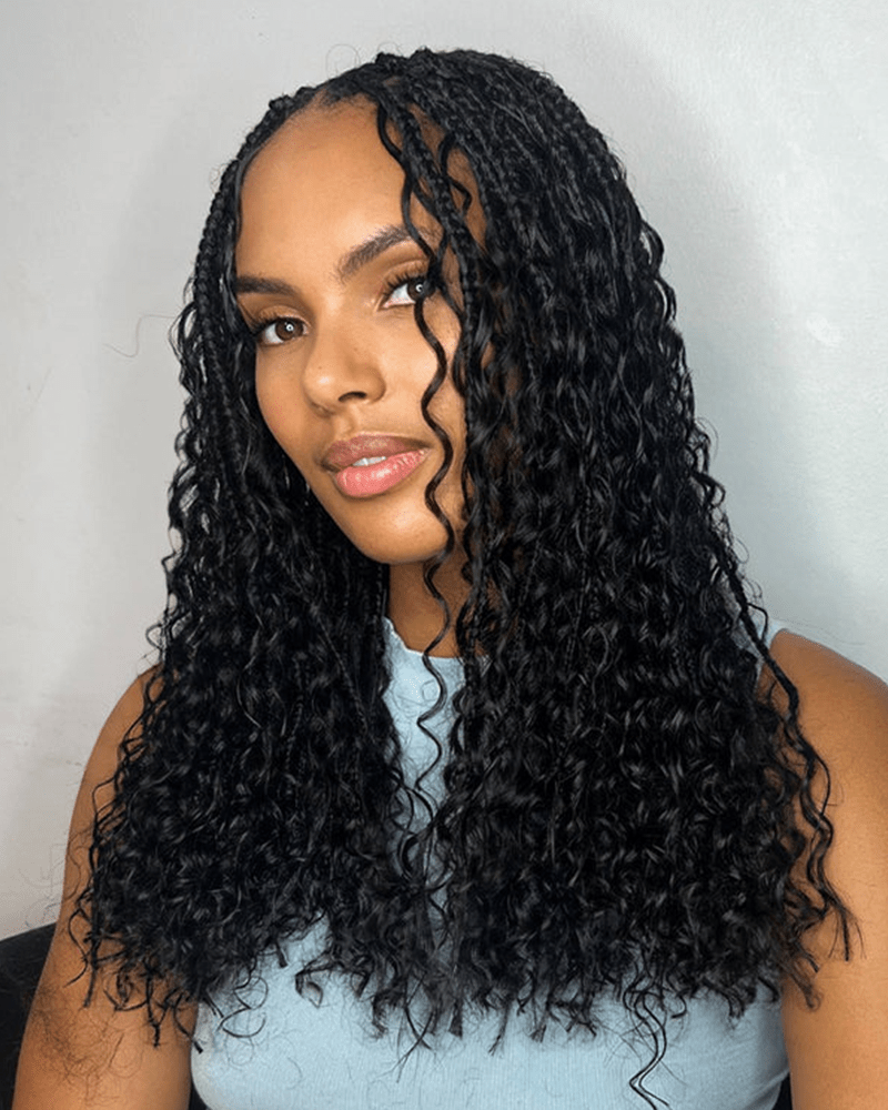 Deep Wave Crochet Human Hair_model