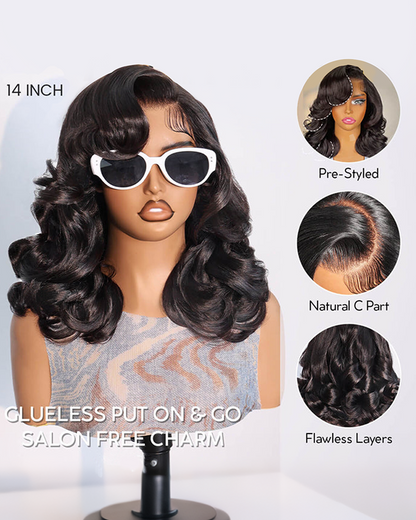 pre styled loose wave bob_detail